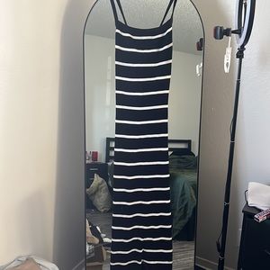 H&M Black and White striped sweater dress